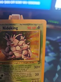 Pokemon TCG Nidoking Base Set 2 Holo Rare Card 11/130 MP/LP - Image 3