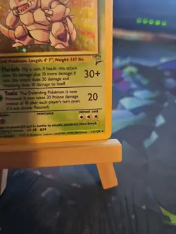 Pokemon TCG Nidoking Base Set 2 Holo Rare Card 11/130 MP/LP - Image 4