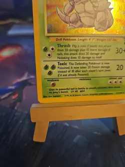 Pokemon TCG Nidoking Base Set 2 Holo Rare Card 11/130 MP/LP - Image 5