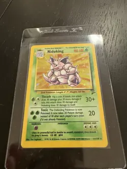 Pokemon TCG Nidoking Base Set 2 Holo Unlimited Rare Card 11/130 LP/MP Condition - Image 2