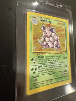 Pokemon TCG Nidoking Base Set 2 Holo Unlimited Rare Card 11/130 LP/MP Condition - Image 3