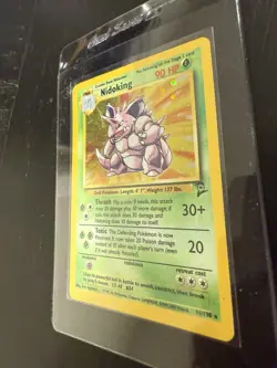 Pokemon TCG Nidoking Base Set 2 Holo Unlimited Rare Card 11/130 LP/MP Condition - Image 4