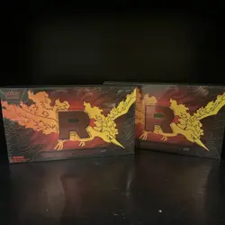 Pokemon TCG Team Rocket’s Moltres EX Ultra Premium Collection (UPC) -SEALED (X2) - Image 1