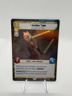 STAR WARS UNLIMITED TOTR LEGENDARY HYPERSPACE FOIL CARD AHSOKA TANO - Image 1