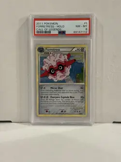 PSA 8 - FORRETRESS - 2011 Call of Legends Holo Rare Pokemon Card - 5/95 - Image 1