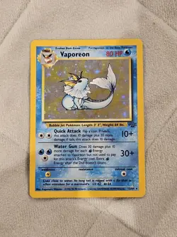 Vaporeon 12/64 Holo Rare | Base Set Unlimited | Pokemon Card | Vintage 1999 - Image 1