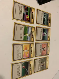 Eight Japanese ￼Pokemon Cards Pocket Monsters Trainers Lot 3 DR3 - Image 2