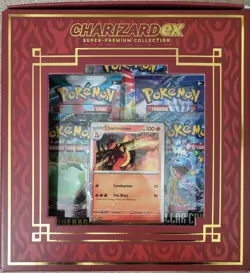 Charizard EX Super-Premium Collection Box 10 Booster Packs 3 Holo Promo Cards - Image 2