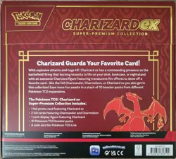 Charizard EX Super-Premium Collection Box 10 Booster Packs 3 Holo Promo Cards - Image 3