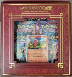 Charizard EX Super-Premium Collection Box 10 Booster Packs 3 Holo Promo Cards - Image 4