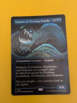 Serpent of Yawning Depths FOIL MTG Card SLD 1489 . Rare NM as shown. - Image 1