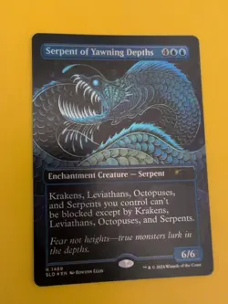 Serpent of Yawning Depths FOIL MTG Card SLD 1489 . Rare NM as shown. - Image 2