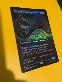 Serpent of Yawning Depths FOIL MTG Card SLD 1489 . Rare NM as shown. - Image 3