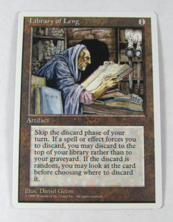 MAGIC THE GATHERING 4th EDITION LIBRARY OF LENG NM ENGLISH MTG - Image 1
