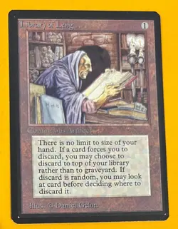 MTG LIBRARY OF LENG Beta (OldManMTG 007-782) - Image 1