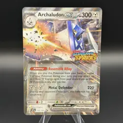 Pokemon TCG Archaludon ex 130/191 2024 Surging Sparks Stamped Promo Card - Image 1