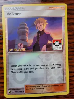 Volkner - League Challenge Promo 135a/156 - 1st Place Reverse Holo - LP Pokemon - Image 1