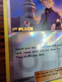 Volkner - League Challenge Promo 135a/156 - 1st Place Reverse Holo - LP Pokemon - Image 2