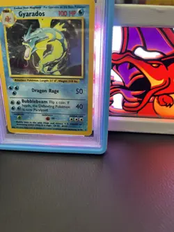 1999-2000 UK 4th Print Pokemon Gyarados Holo Rare 6/102 PSA 9 Mint - Image 3