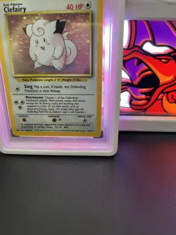 1999-2000 UK 4th Print Pokemon Clefairy Holo Rare 5/102 PSA 9 Mint - Image 3