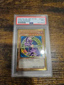 PSA 9 Dark Magician Edition, MAGO-EN002, Maximum Gold Yugioh - Image 1