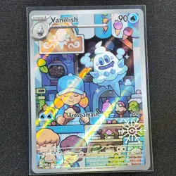 Pokemon TCG Vanillish Holo Illustration Rare Card Paradox Rift 190/182 Free Ship - Image 1