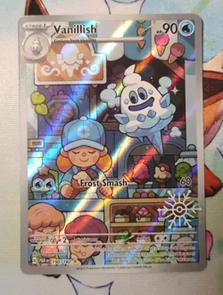 Pokemon TCG Vanillish Paradox Rift 190/182 Holo Illustration Rare Card - Image 1