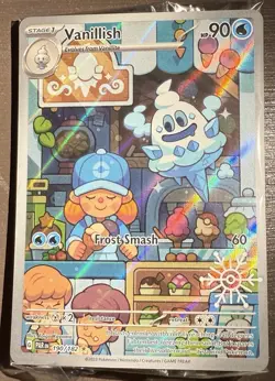 Pokemon TCG Vanillish Holo Illustration Rare Card Paradox Rift 190/182 Eng - Image 1