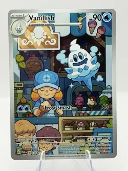 Pokemon TCG Vanillish Illustration Rare Card 190/182 Sv04: Paradox Rift - Image 1
