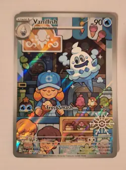 Pokemon TCG Vanillish Paradox Rift 190/182 Holo Illustration Rare Card - Image 1