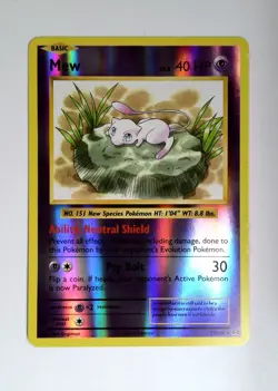 Pokemon Mew 53/108 Reverse Holo Rare Pokemon XY Evolutions 2016 - NM - Image 1