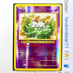 Mew REVERSE HOLO RARE card 53/108 XY Evolutions Pokemon TCG 2016 Base Set Art - Image 1