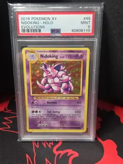Pokemon Nidoking TCG Reverse Holo Rare Card 45/108 XY Evolutions Near Mint - Image 1