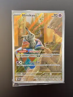 POKEMON Card TCG - Mimikyu SVP 075 - Scarlet & Violet Black Star Promo SEALED - Image 1