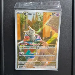 POKEMON Card TCG - Mimikyu SVP 075 - Scarlet & Violet Black Star Promo SEALED - Image 1