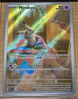 2024 Pokemon Card Mimikyu 075 Sv: Scarlet & Violet Promo Holo Paldean Fates TCG - Image 1