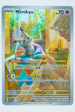 2024 Pokemon Card Mimikyu 075 Sv: Scarlet & Violet Promo Holo Paldean Fates TCG - Image 3