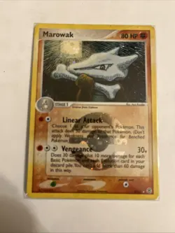 Marowak 7/112 Holo Rare EX FireRed LeafGreen 2004 Pokemon TCG Card Moderate Play - Image 1