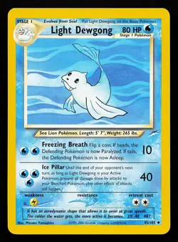 Light Dewgong 45/105 Uncommon Neo Destiny Pokemon Card - Image 1
