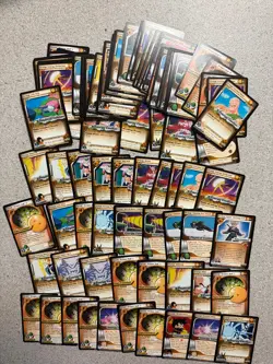 Dragonball Z Lot OF 100 CARDS Vintage from the Year 2000. ALL ORANGE CARDS. LP- - Image 1