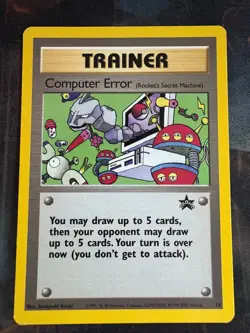 Computer Error Promo 16 WOTC Black Star Pokemon Card LP - Image 1