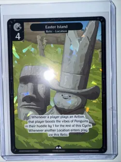 Vibes TCG Easter Island * ARCTIC FOIL * - Legend of the Lils Card # 142 - Image 1