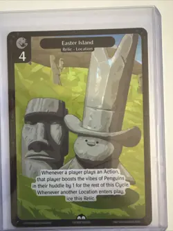 Vibes TCG Easter Island * ARCTIC FOIL * - Legend of the Lils Card # 142 - Image 2