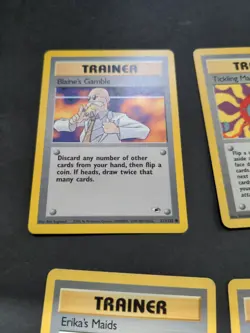 Pokemon 2001 Gym Heroes 13 trainer & energy cards, NM to LP - Image 2