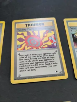Pokemon 2001 Gym Heroes 13 trainer & energy cards, NM to LP - Image 3