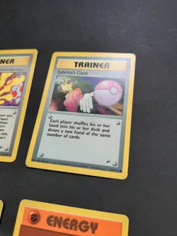Pokemon 2001 Gym Heroes 13 trainer & energy cards, NM to LP - Image 4