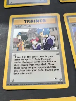 Pokemon 2001 Gym Heroes 13 trainer & energy cards, NM to LP - Image 5