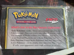 SEALED Pokemon Marill 29 Neo Genesis WOTC Black Star Promo - Image 1