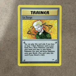 Lt. Surge 101/132 Gym Heroes Trainer Non Holo Rare Pokemon NM/LP - Image 1