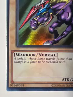 MISPRINT Yu-Gi-Oh! TCG Gaia The Fierce Knight LOB-EN006 25th NM miscut - Image 4